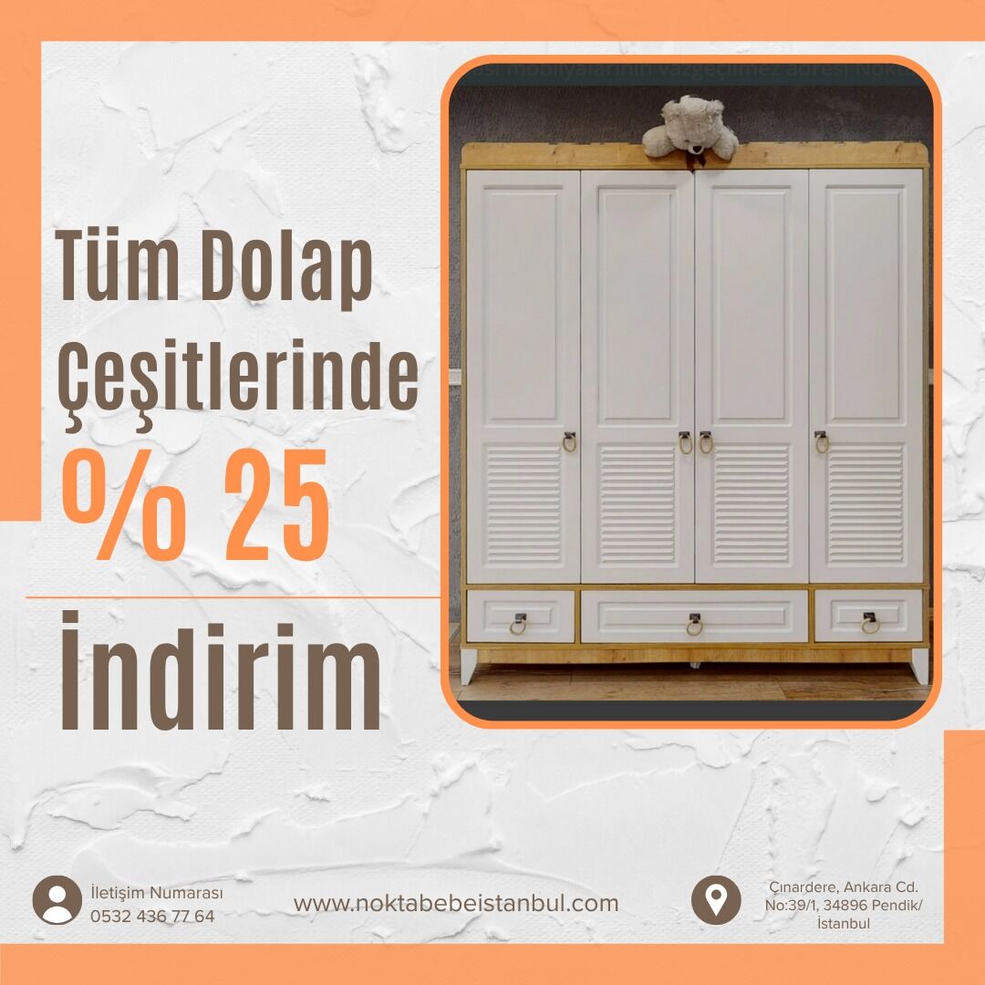 Esla 4 kapılı dolap