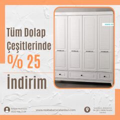 Polo 4 kapılı dolap