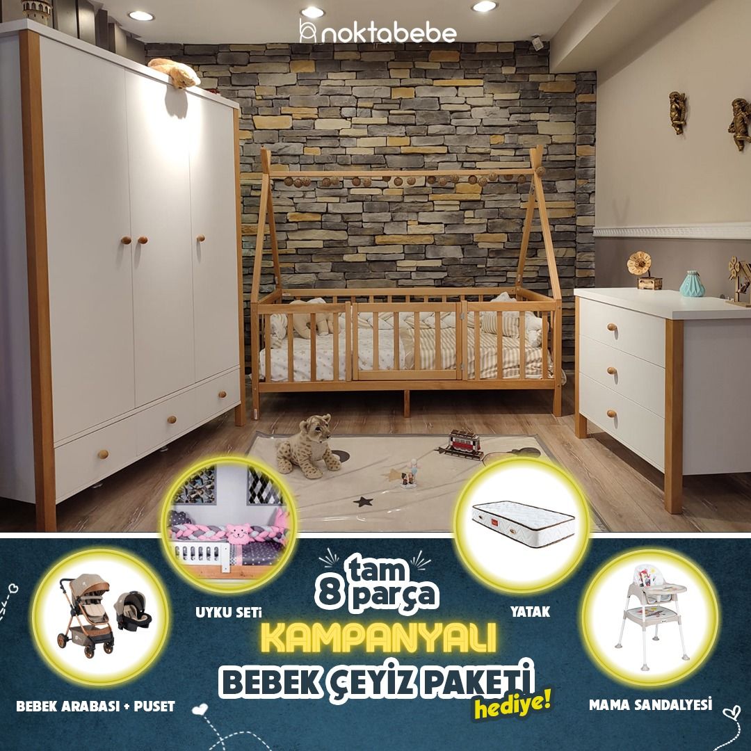 Woody Montessori Çocuk Odası Set
