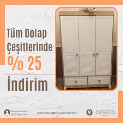 Prestij 3 kapılı dolap