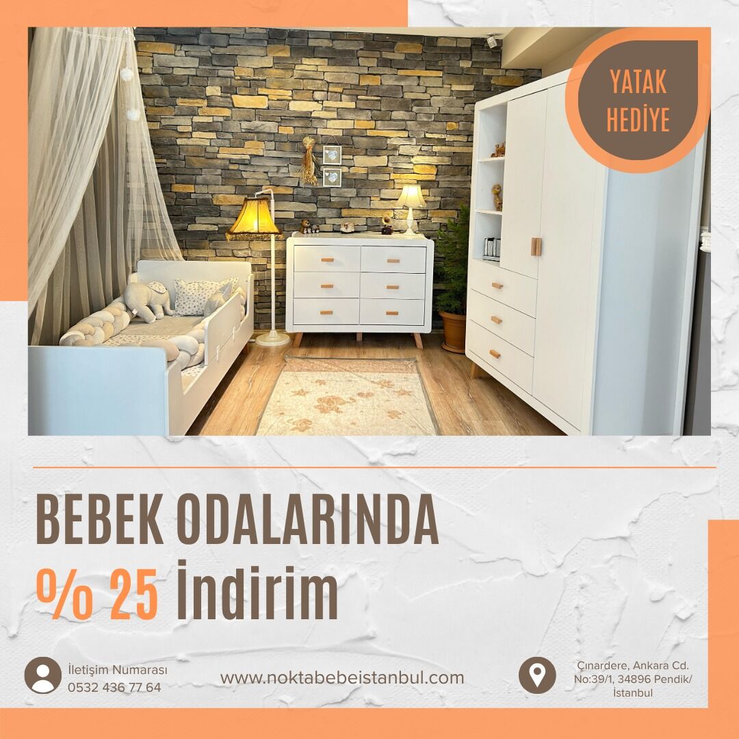 Preto Beyaz Çocuk Odası Takımı