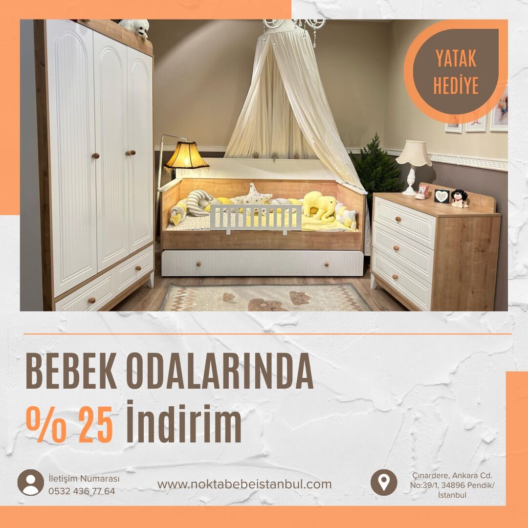 Enjoy 3 Kapılı Meşe Çocuk Odası Takımı