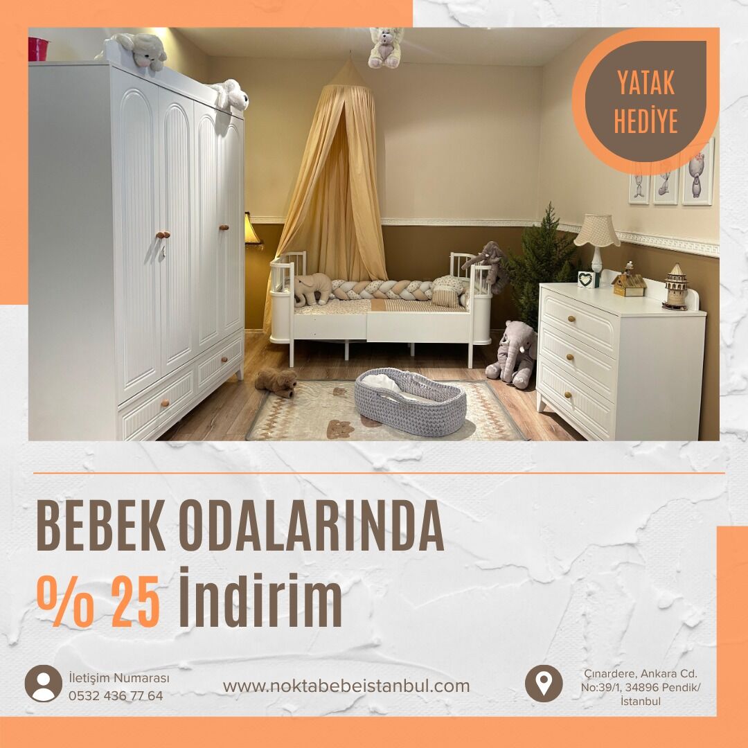 Enjoy Yıldız 4 Kapılı Çocuk Odası Takımı