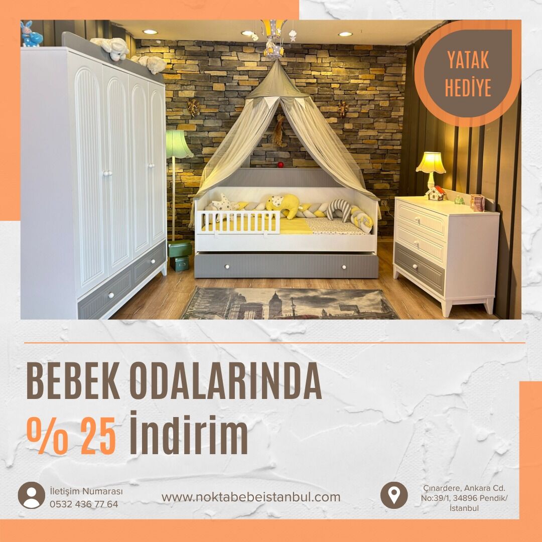 Enjoy Gri 4 Kp Montessori Çocuk Odası Takımı