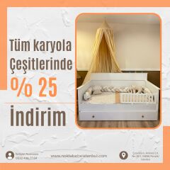 Enjoy Beyaz Sedir Karyola