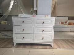 ENJOY 6 ÇEKMECELİ ŞİFONYER BEYAZ/BEYAZ