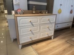 ENJOY 6 ÇEKMECELİ ŞİFONYER MEŞE/BEYAZ