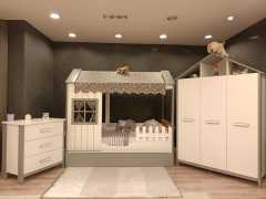 Meltem cozzy grey montessori çocuk odası