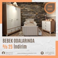 Prestij simi meşe çocuk odası