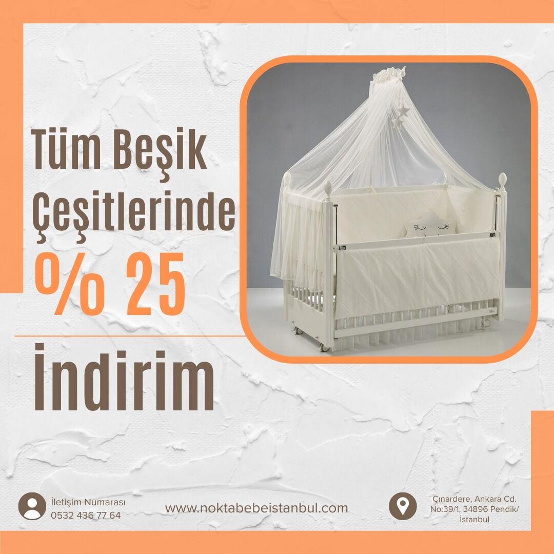 Meltem smart kral sallanır beşik beyaz 60x120