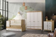 Aymini esla 4 kapılı bebek odası takımı