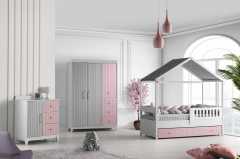 Sofia çatılı montessori çocuk odası