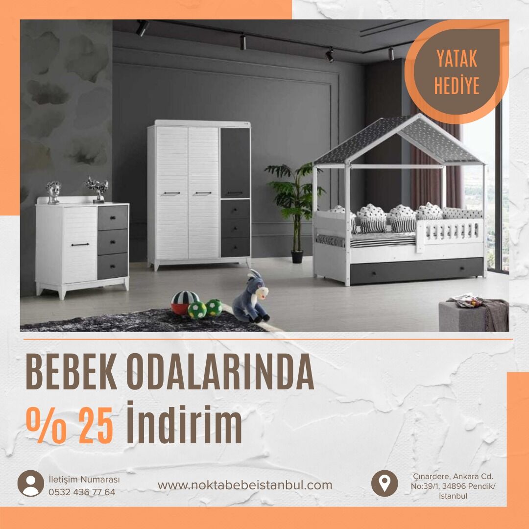 Olivia çatılı montessori çocuk odası