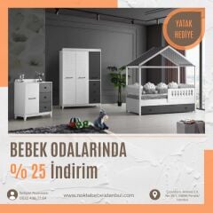 Olivia çatılı montessori çocuk odası