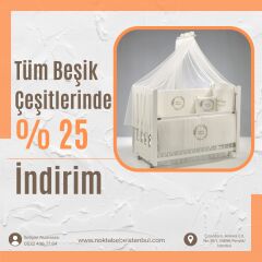 Meltem mia beyaz 60x120 anne yanı beşik