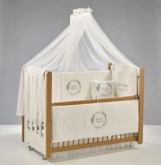 Meltem mia 60x120 ahşap anne yanı beşik