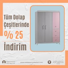 Sofia 3 kapılı dolap