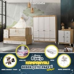 Esla 4 kapılı bebek odası set