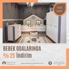 Meltem cozzy küçük ev gri montessori çocuk odası