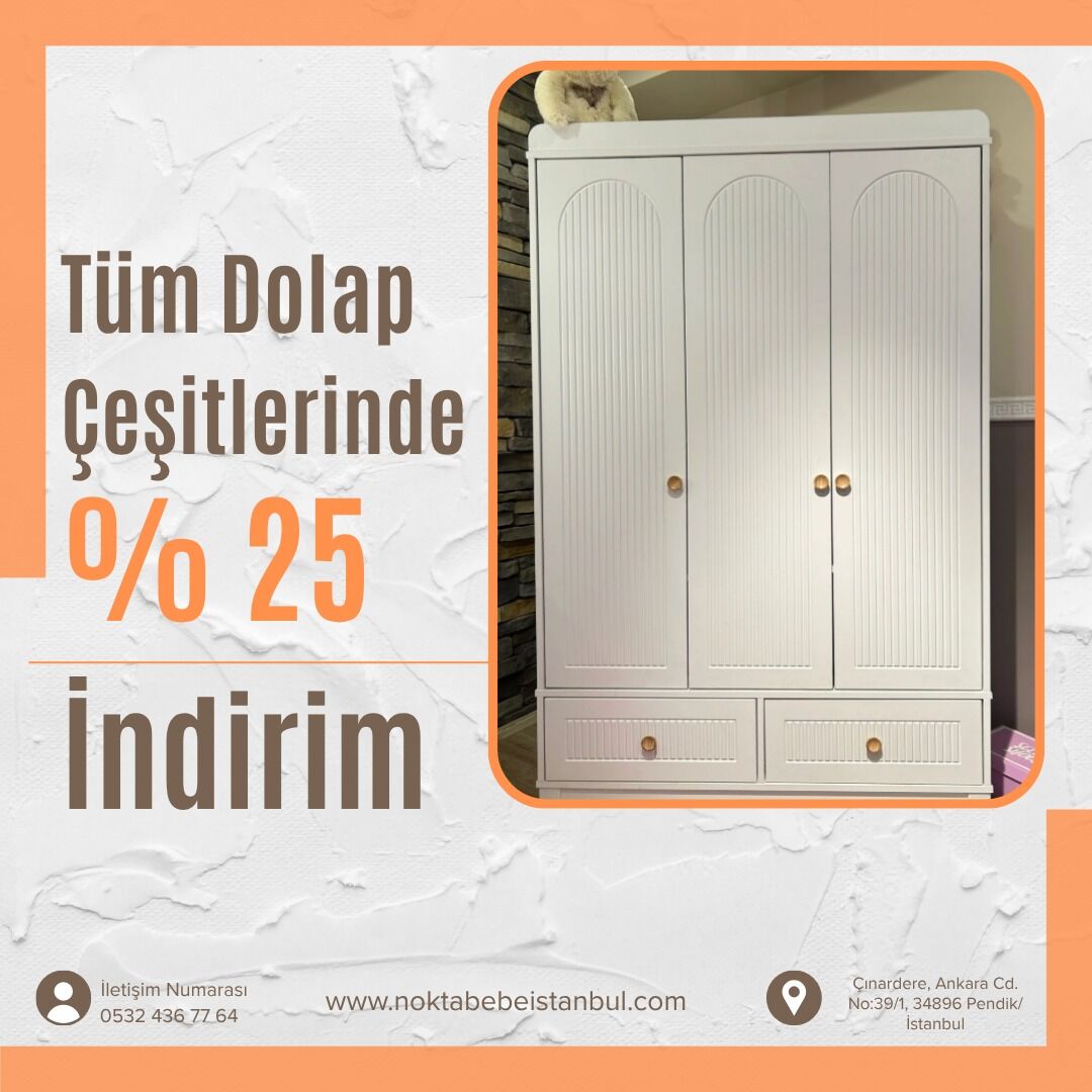 Efor 3 kapılı dolap