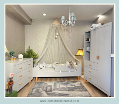 Preto Gri Çocuk Odası Takımı