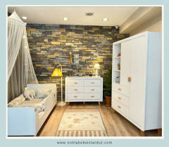 Preto Beyaz Çocuk Odası Takımı