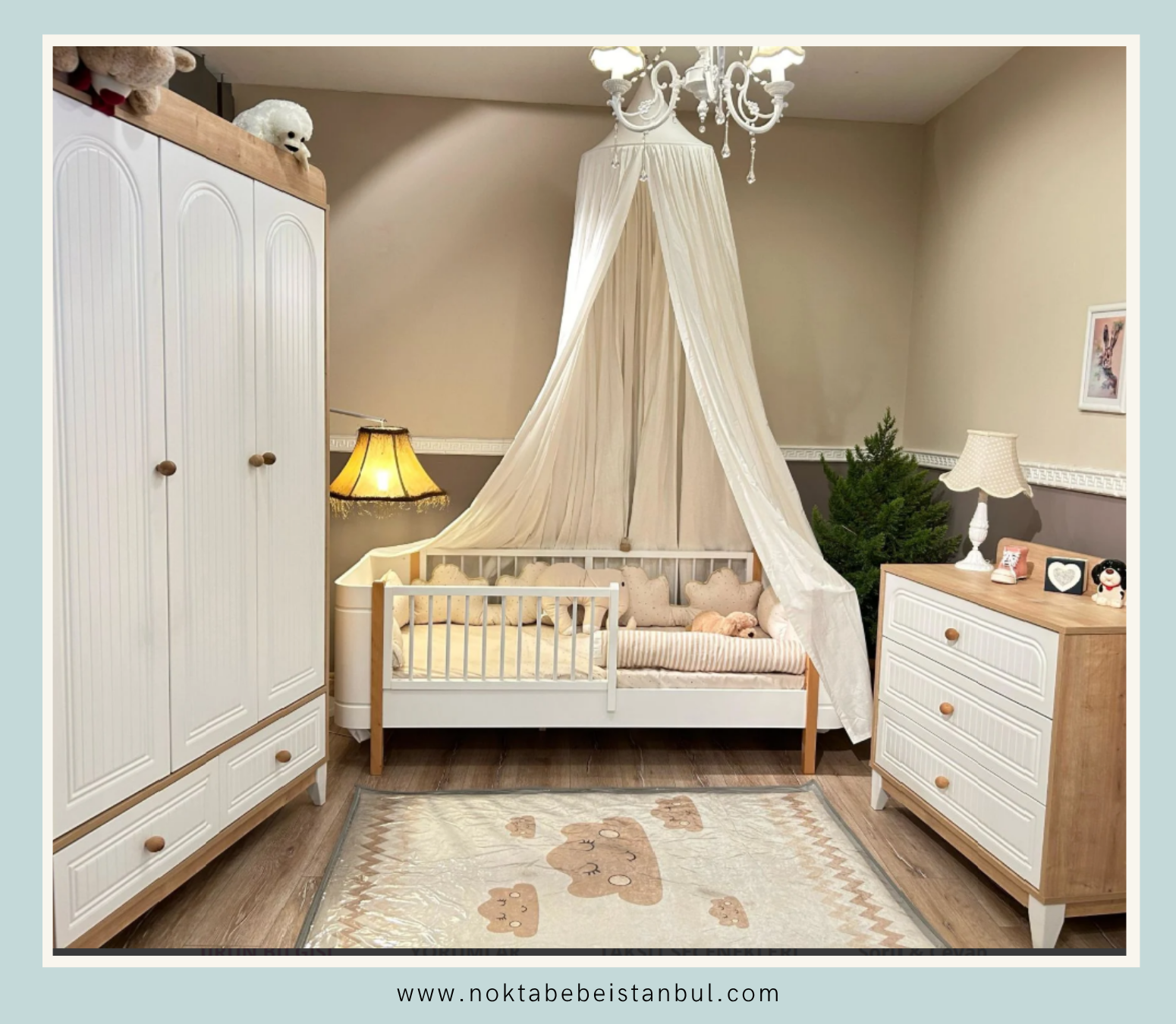 Enjoy 3 Kapılı Meşe Perla Çocuk Odası Takımı