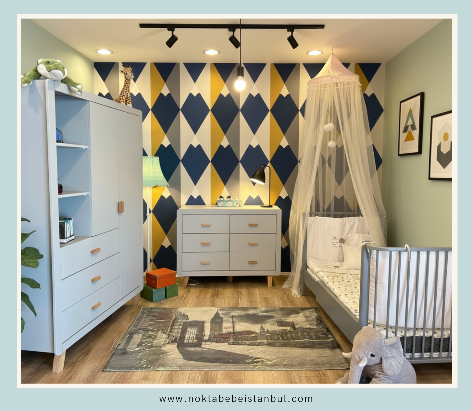 Preto Bambino Gri Çocuk Odası Takımı