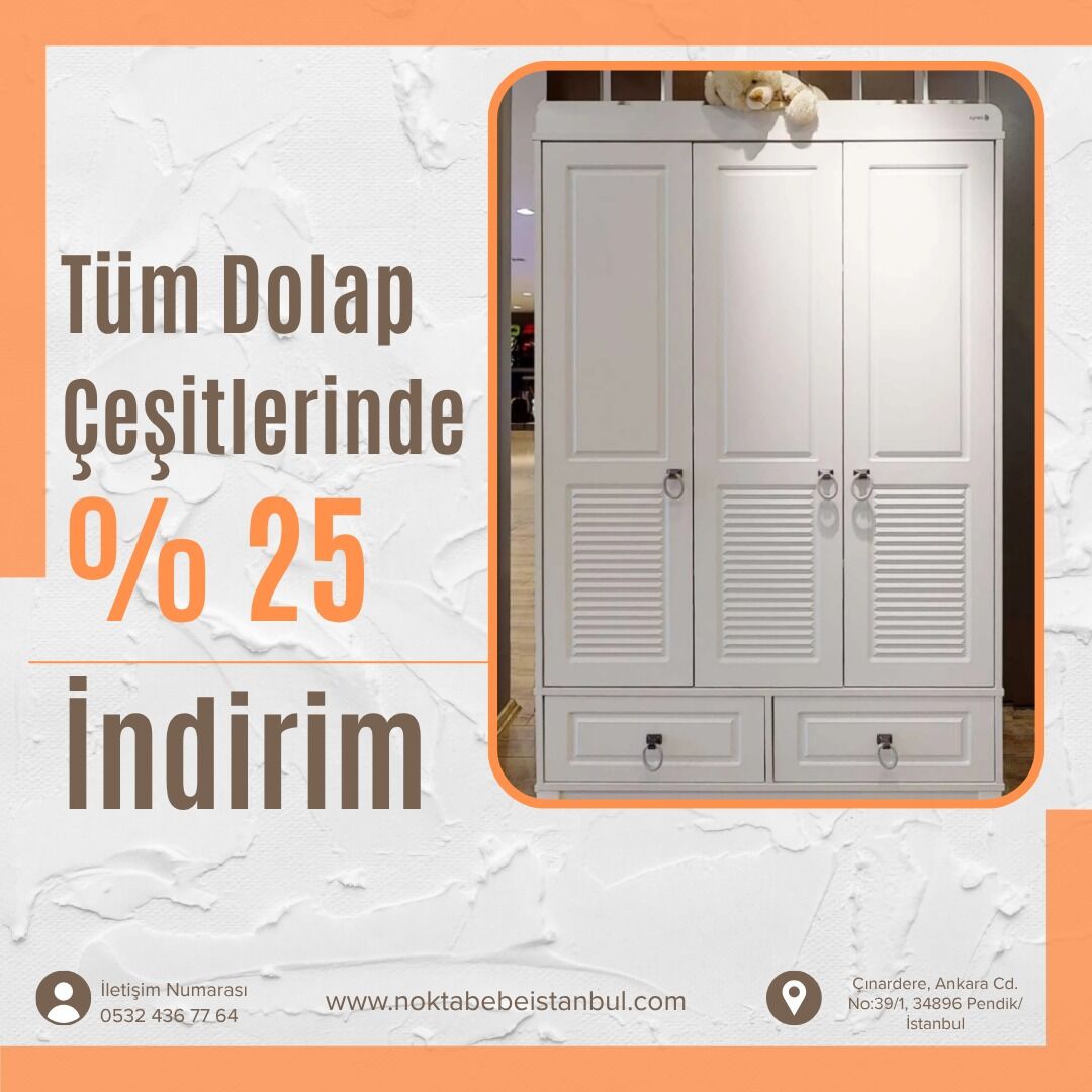 Boss 3 kapılı dolap