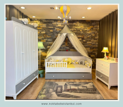 Enjoy Gri 4 Kp Montessori Çocuk Odası Takımı