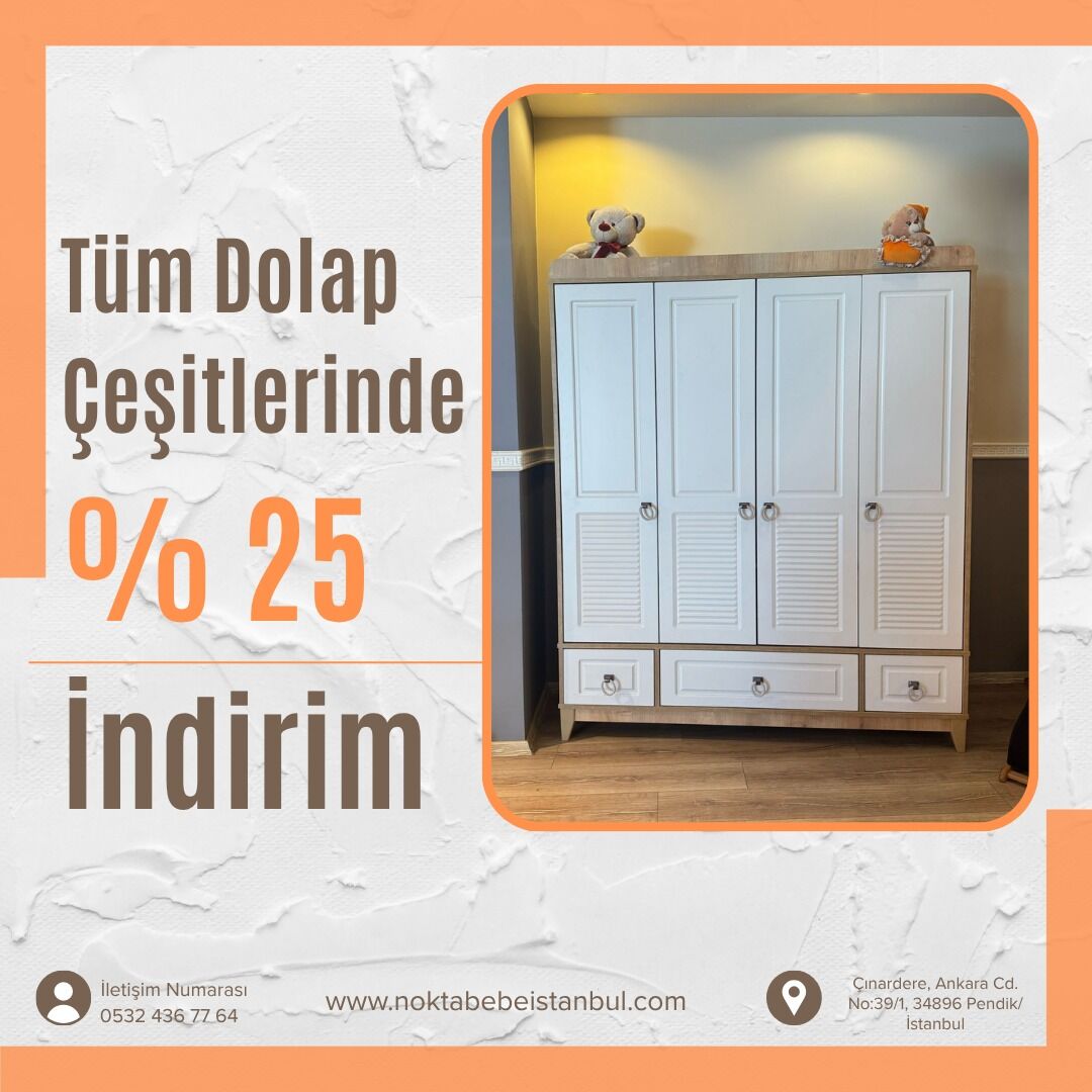 Prestij 4 Kapılı Dolap