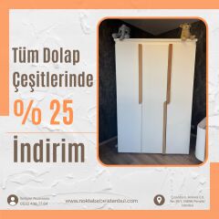 Lilium 3 Kapılı Dolap