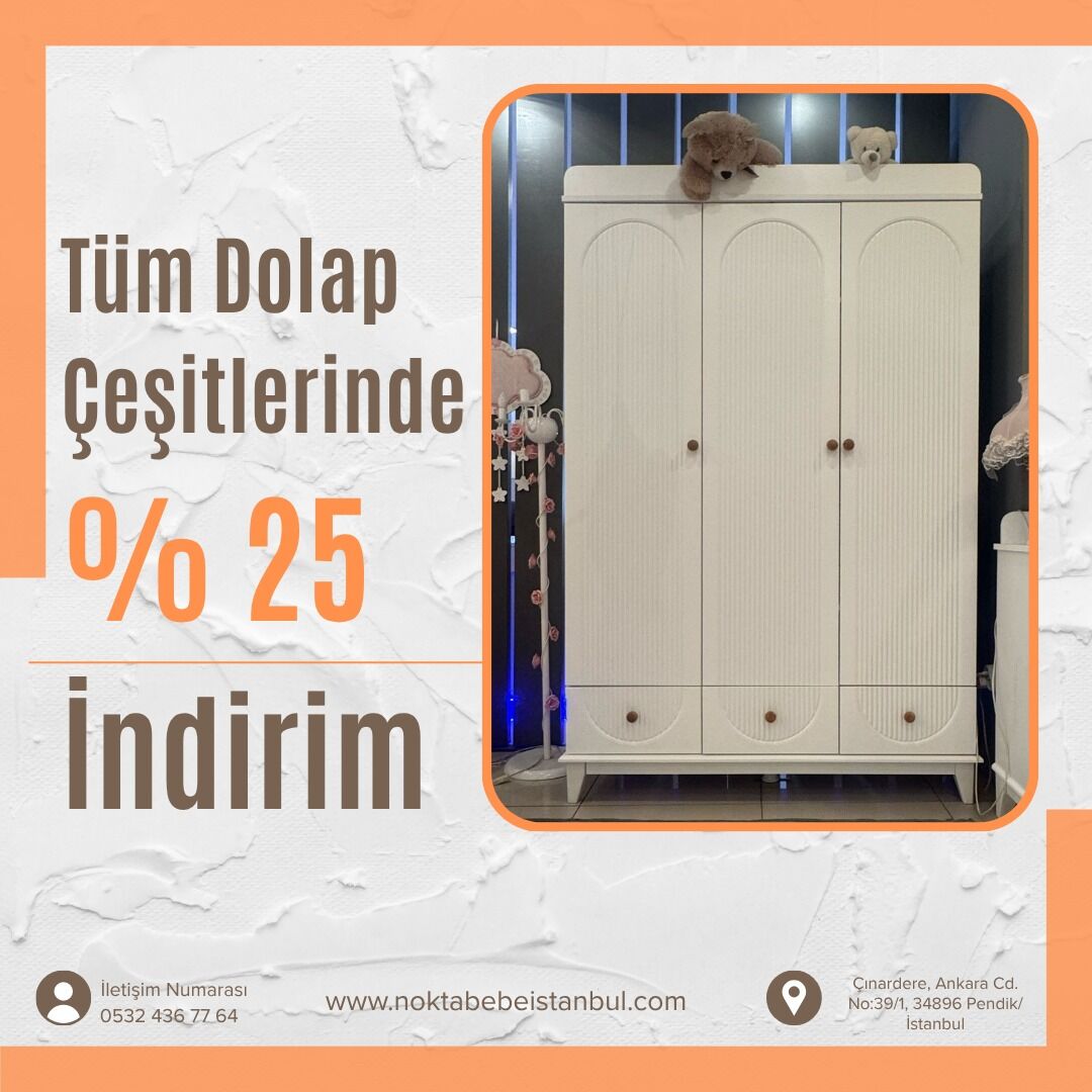 Balera 3 Kapılı Dolap