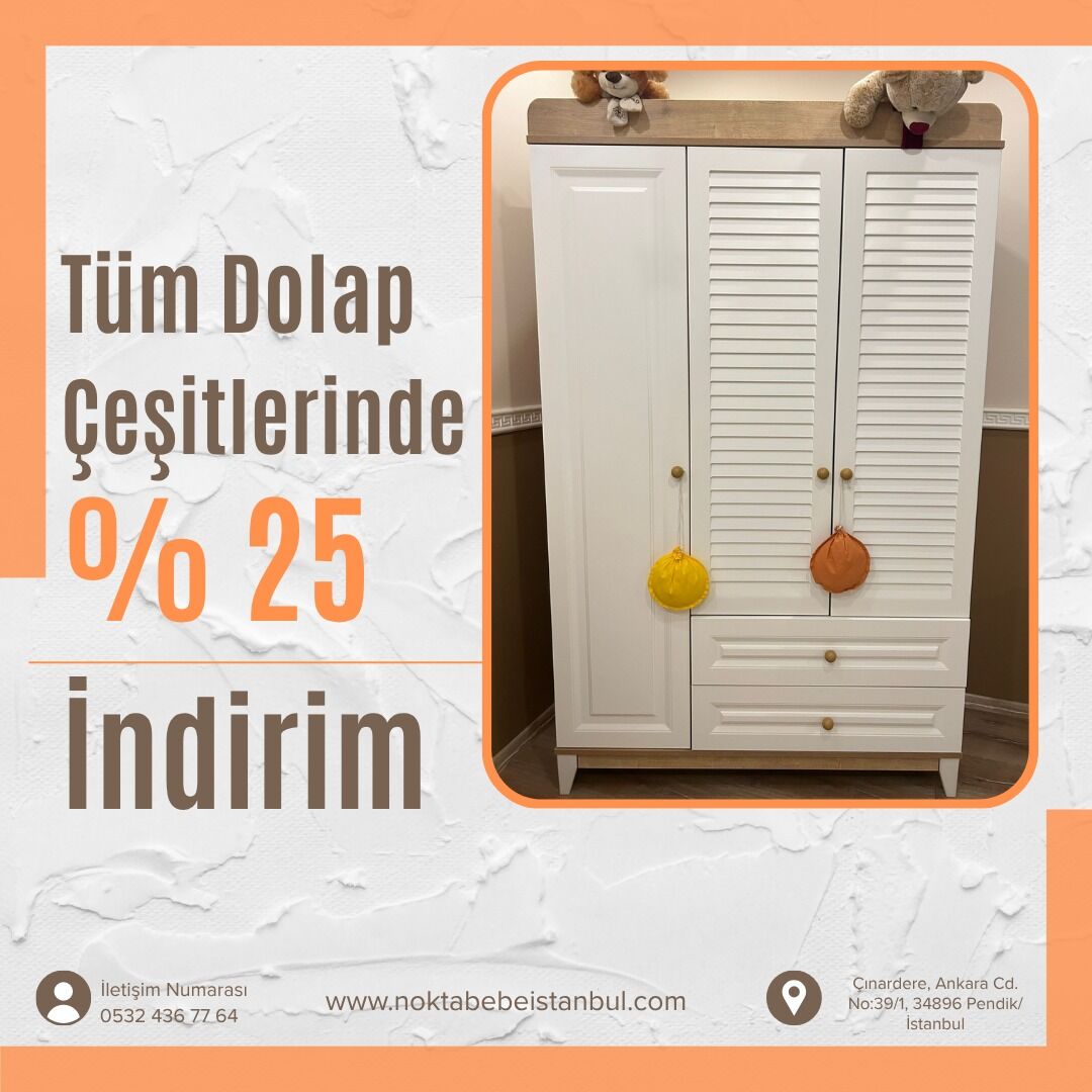 Alvis 3 Kapılı Dolap