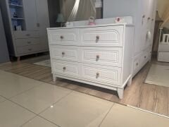 ENJOY 6 ÇEKMECELİ ŞİFONYER BEYAZ/BEYAZ