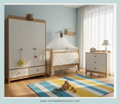 ENJOY MİA BEBEK ODA TAKIMI UYKU SETİ YATAK HEDİYELİ