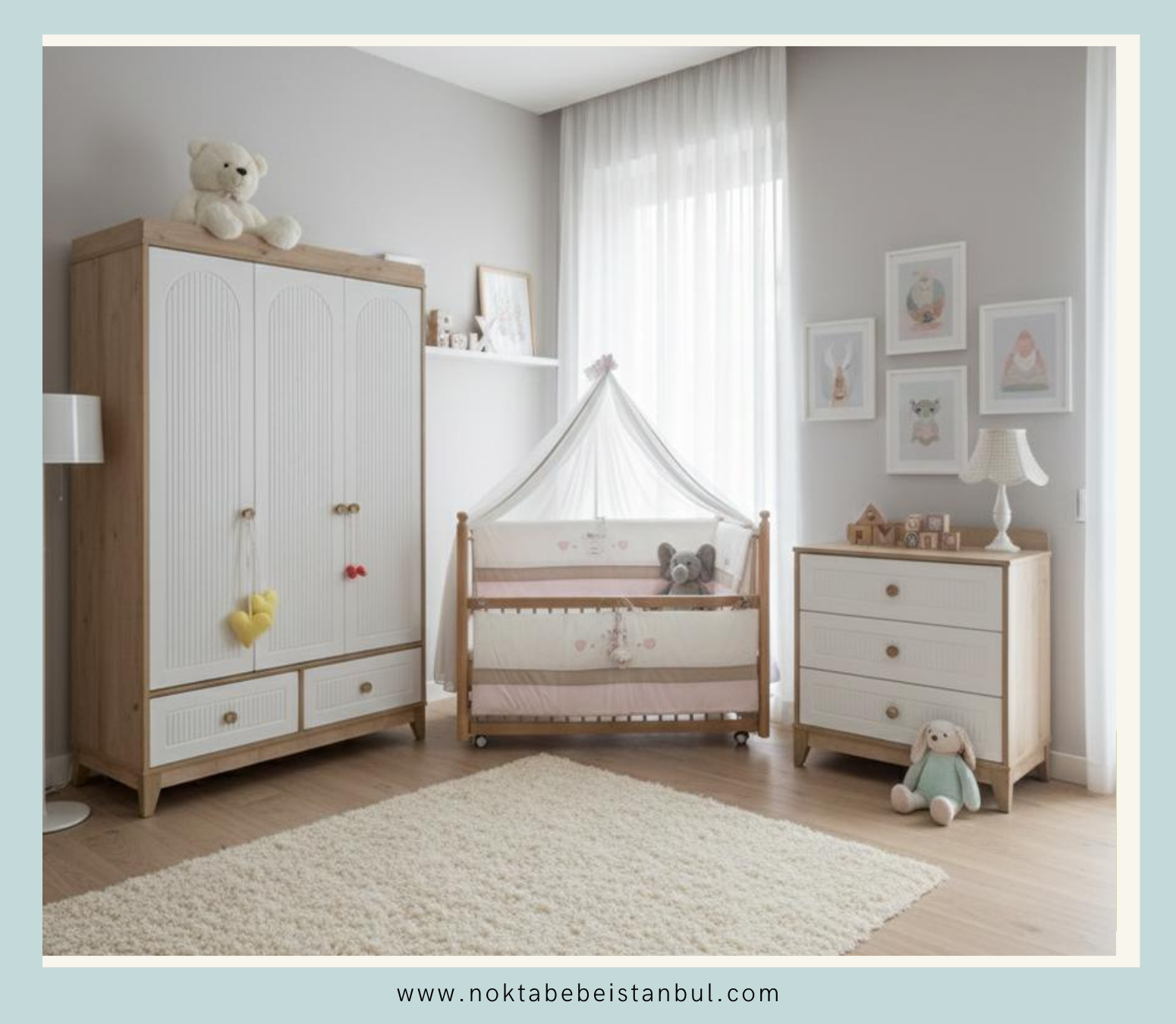 ENJOY MONDO BEBEK ODA TAKIMI YATAK UYKU SETİ HEDİYELİ